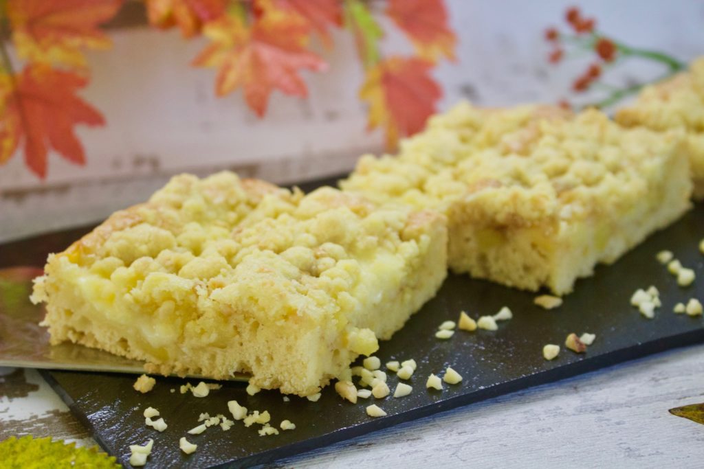 Apfelblechkuchen mit Pudding - Leckere Rezepte entdecken!